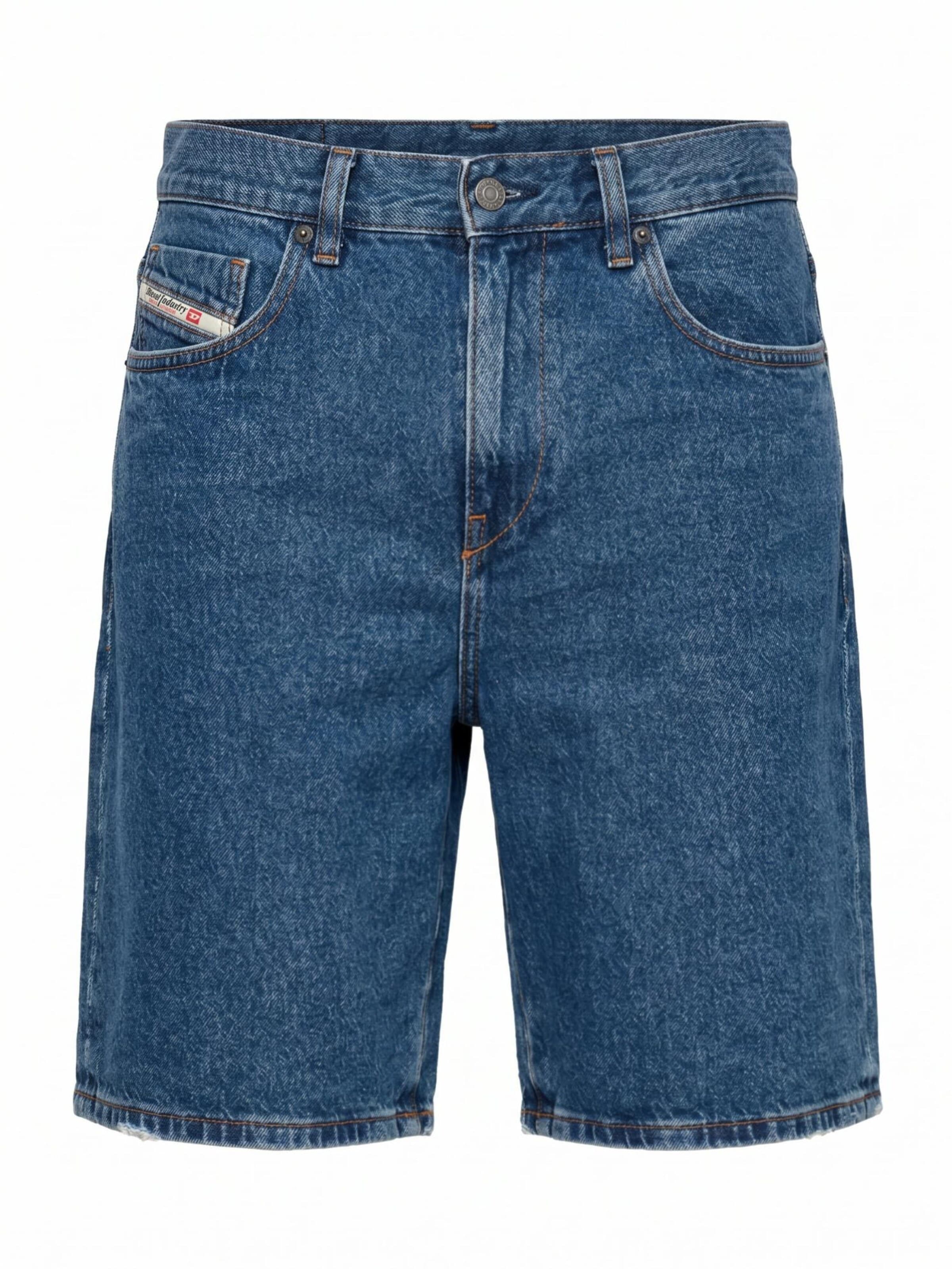 DIESEL - Regular Calças de ganga 'REGULAR D-STRUKT-SHORT' em azul: frente