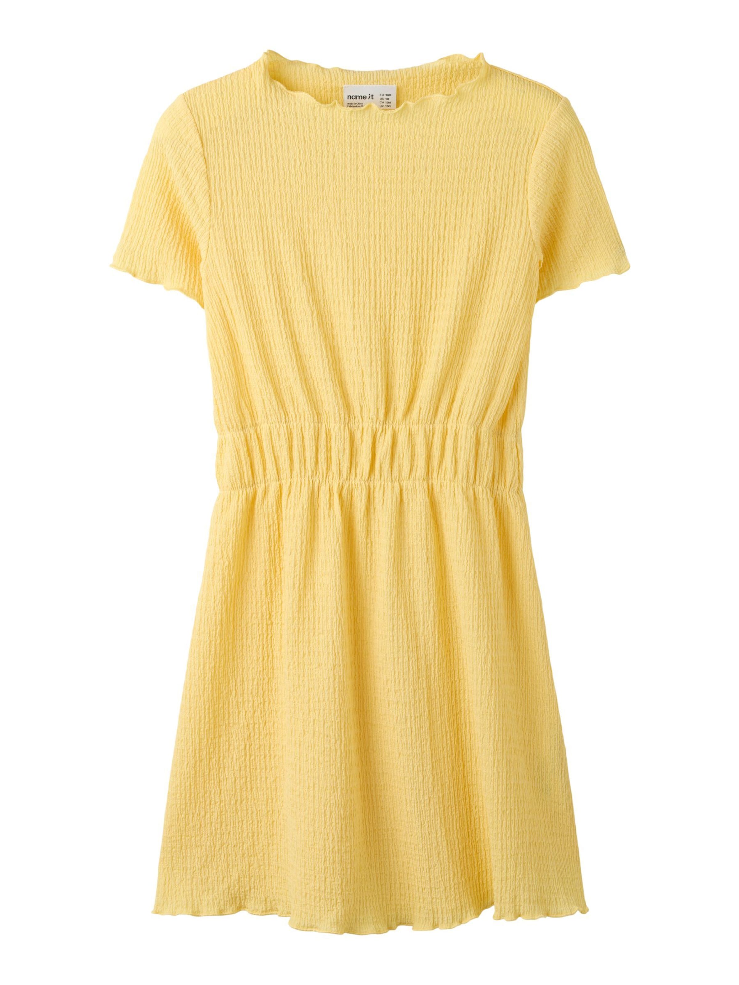 NAME IT Jurk 'NKFHikka' in Geel: voorkant