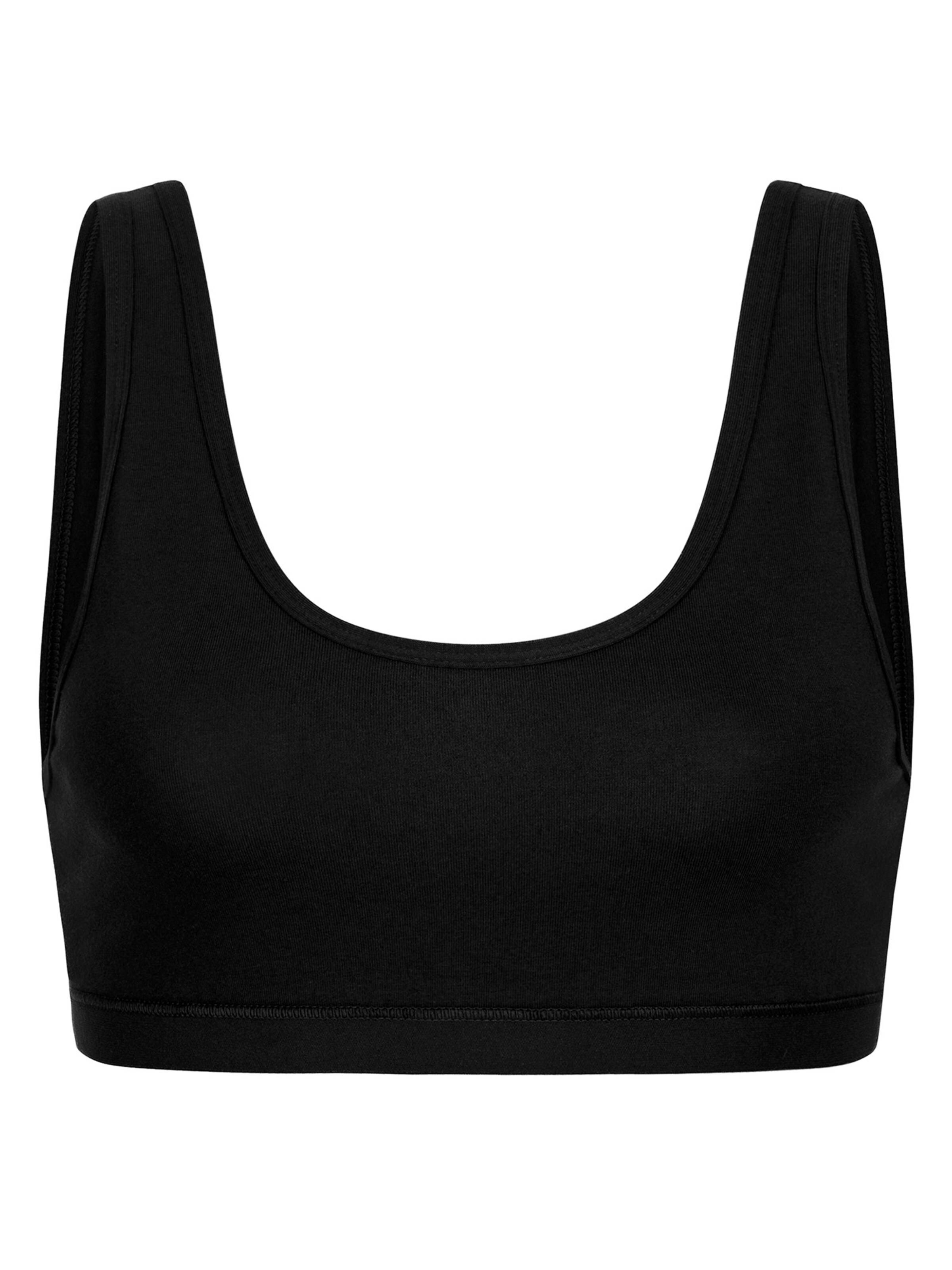 Erlich Textil BH 'Vera' in Zwart: voorkant