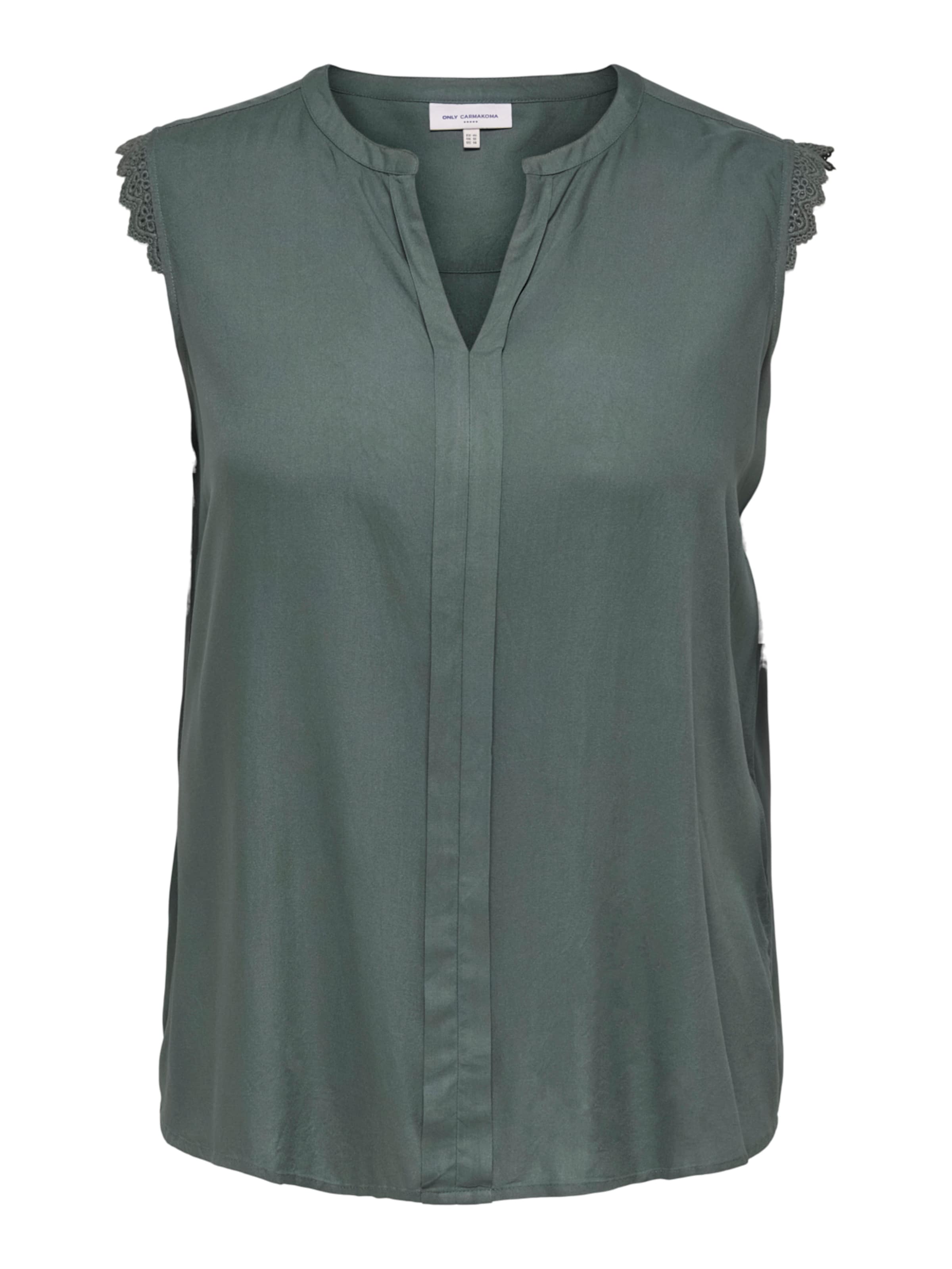 Camicia da donna 'Mumi' di ONLY Carmakoma in verde: frontale