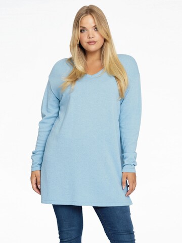 YOEK Trui in Blauw: voorkant