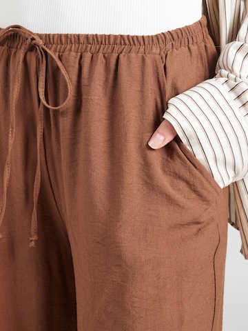 ABOUT YOU Wide Leg Hose 'Lenni' in Braun