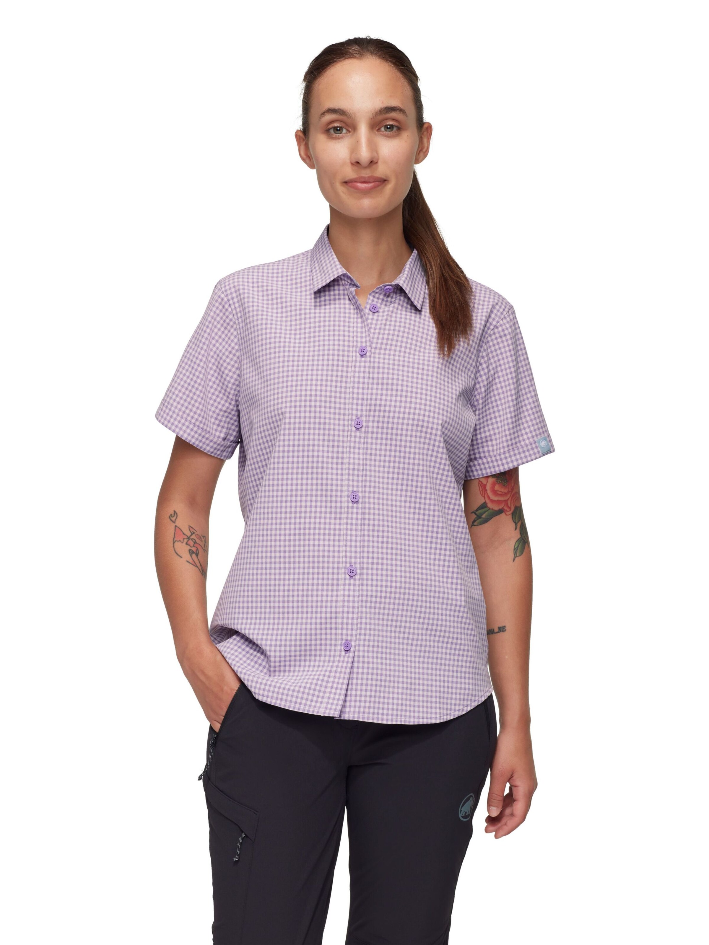 MAMMUT Funktionsbluse 'Aada' in Lila: Vorderseite