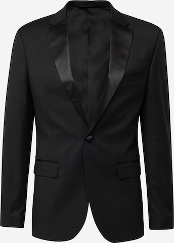 Coupe slim Veste de costume TOPMAN en noir : devant