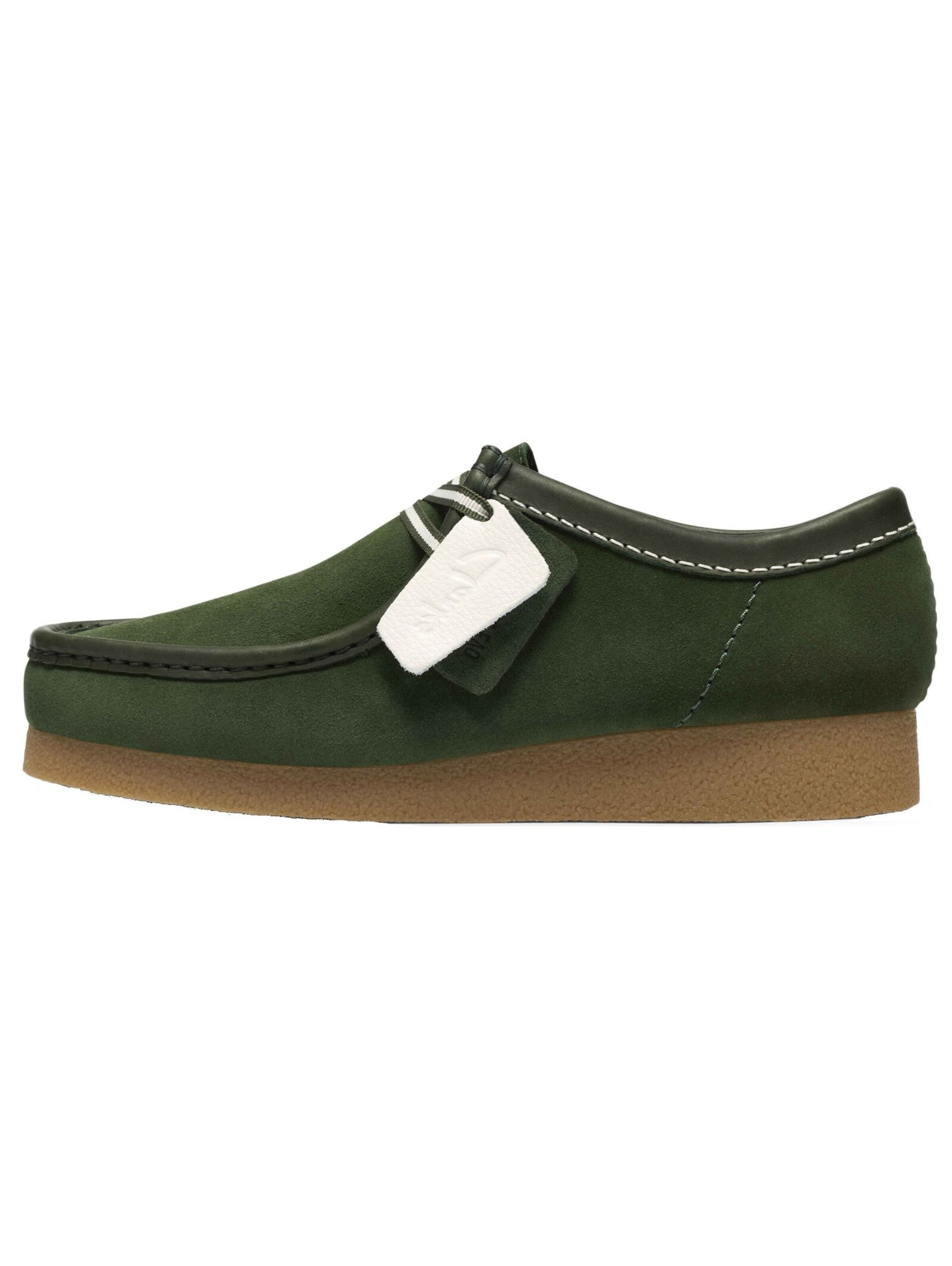 CLARKS Schnürschuh in Grün