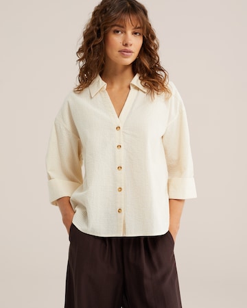 WE Fashion Blúz - sárga: elől