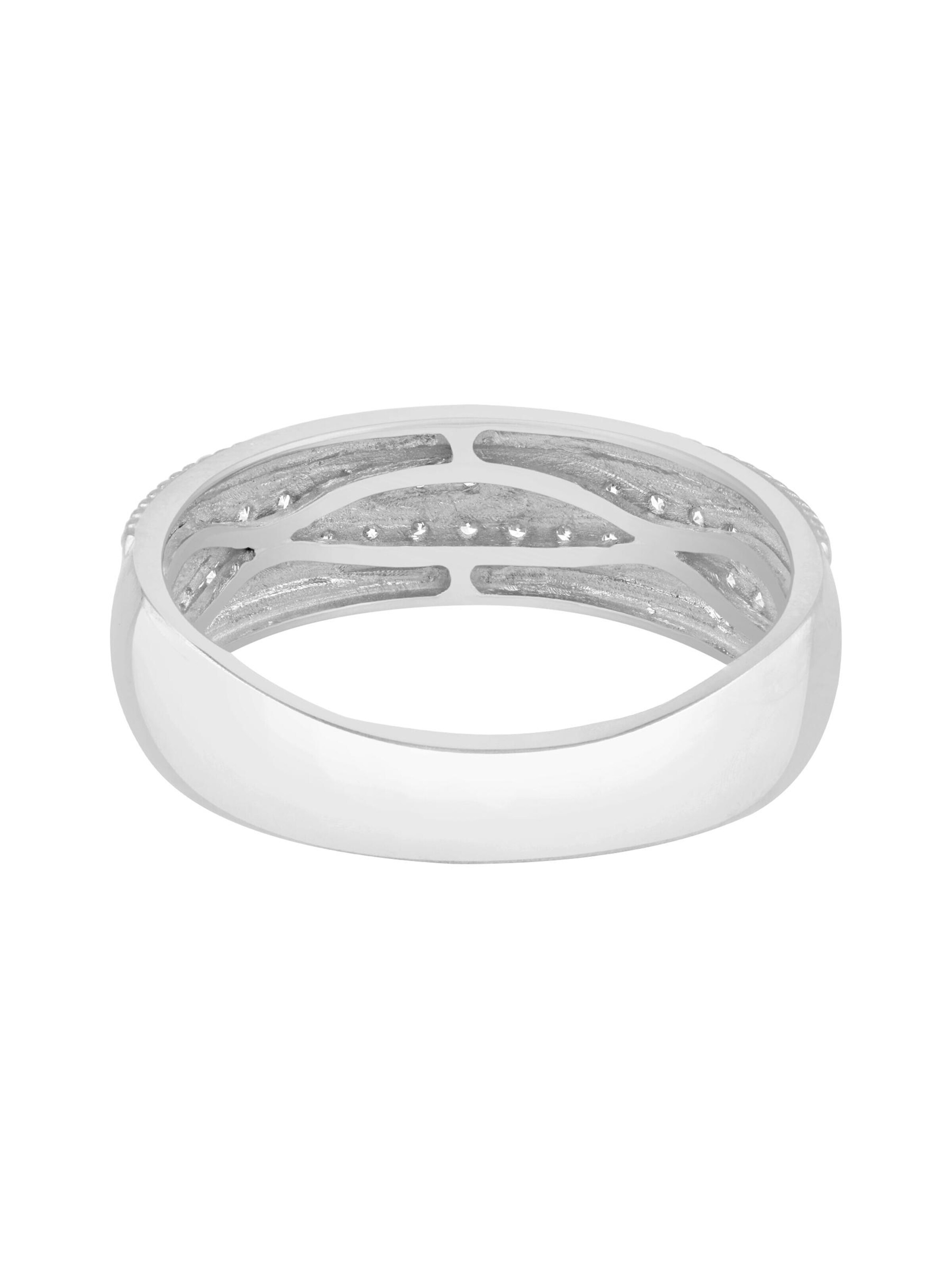 Diamant Exquis - Anillo 'Ring aus 375 Weißgold mit Diamant' en plata