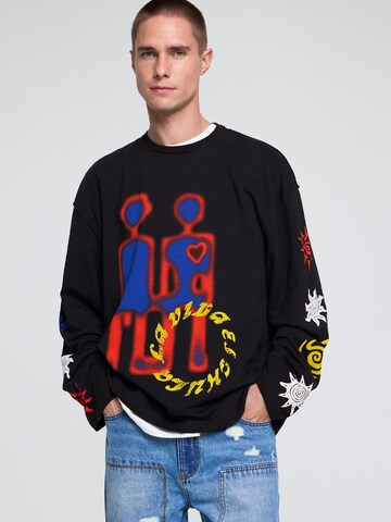 T-Shirt Desigual en noir : devant