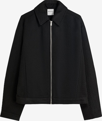 Geacă de primăvară-toamnă de la Bershka pe negru: față