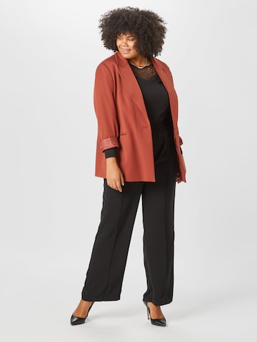 ABOUT YOU Curvy Shirt 'Elmira' in Zwart