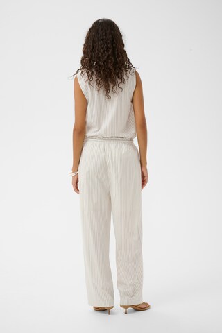 SOAKED IN LUXURY Loosefit Broek in Wit