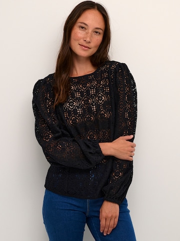 Kaffe Blouse 'Theodora' in Zwart: voorkant