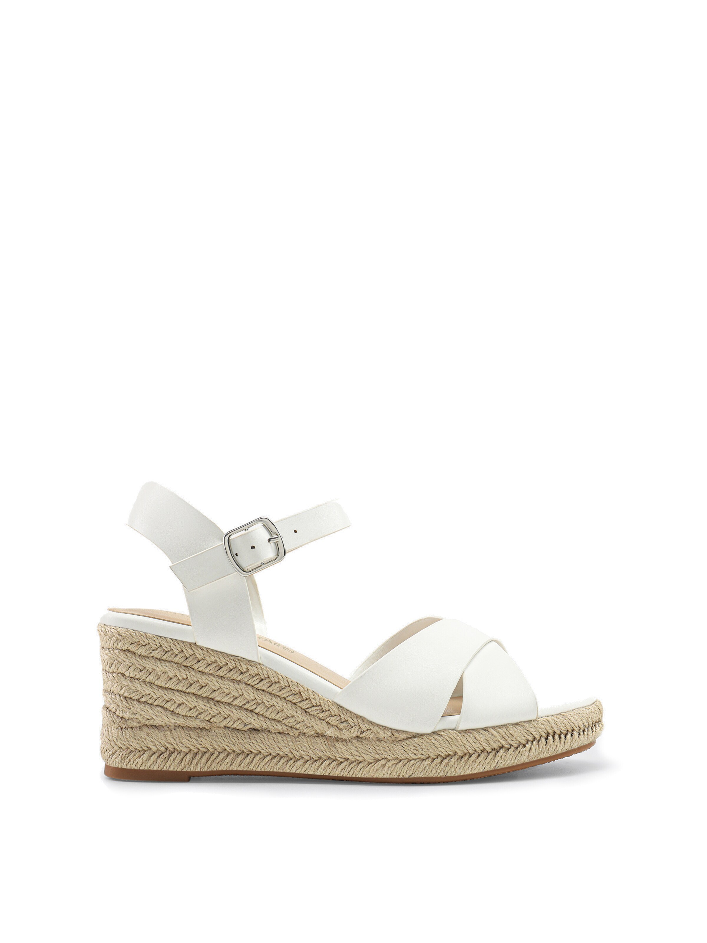 Dream Pairs Sandaal 'Elegante Espadrille-Keilsandalen' in Wit