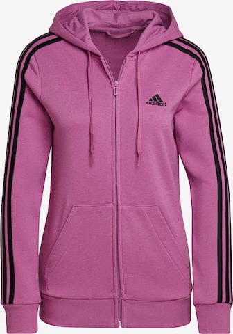 ADIDAS PERFORMANCE Sportsweatjacke 'Essentials' in Lila: predná strana