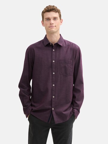 Regular fit Camicia di TOM TAILOR in lilla: frontale