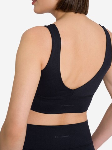 OCEANSAPART - Bustier Sujetador deportivo 'Dahlia' en negro