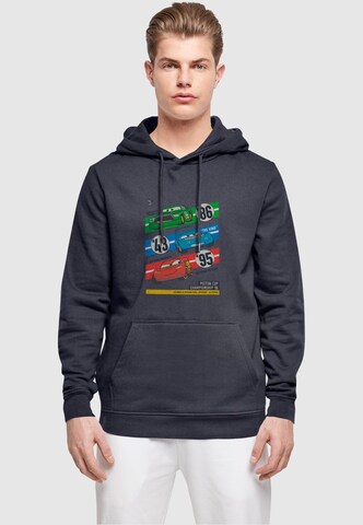 ABSOLUTE CULT Sweatshirt 'Cars - Pistons Cup Champions' in Blauw: voorkant