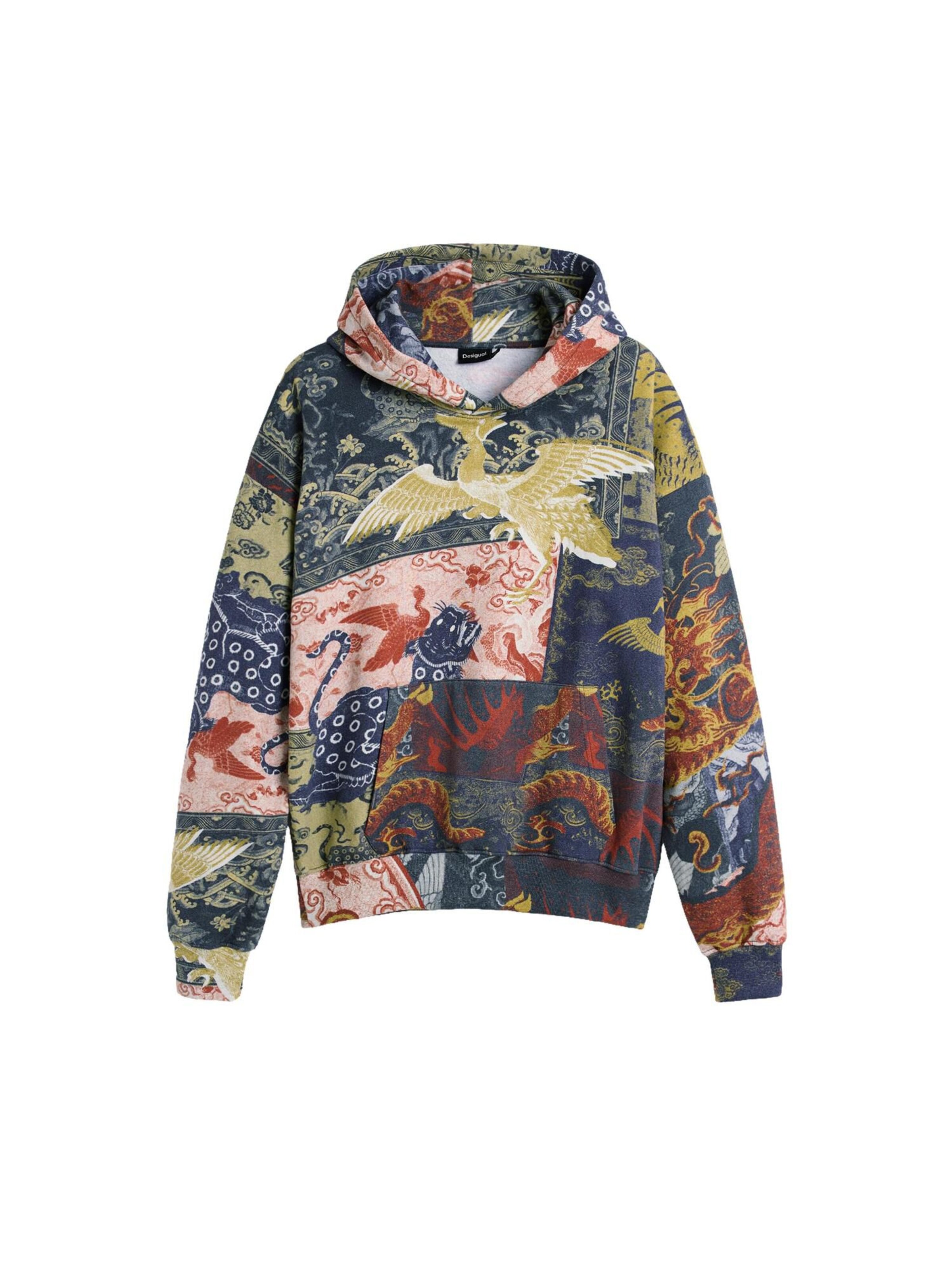 Desigual Mikina – mix barev: přední strana