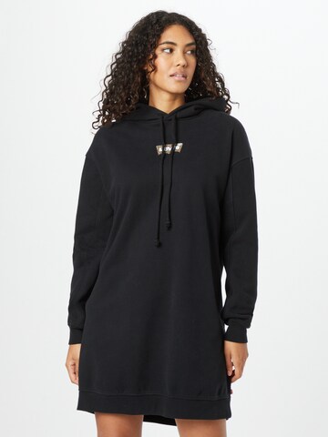 LEVI'S ® Рокля 'Hoodie Sweatshirt Dress' в черно: отпред