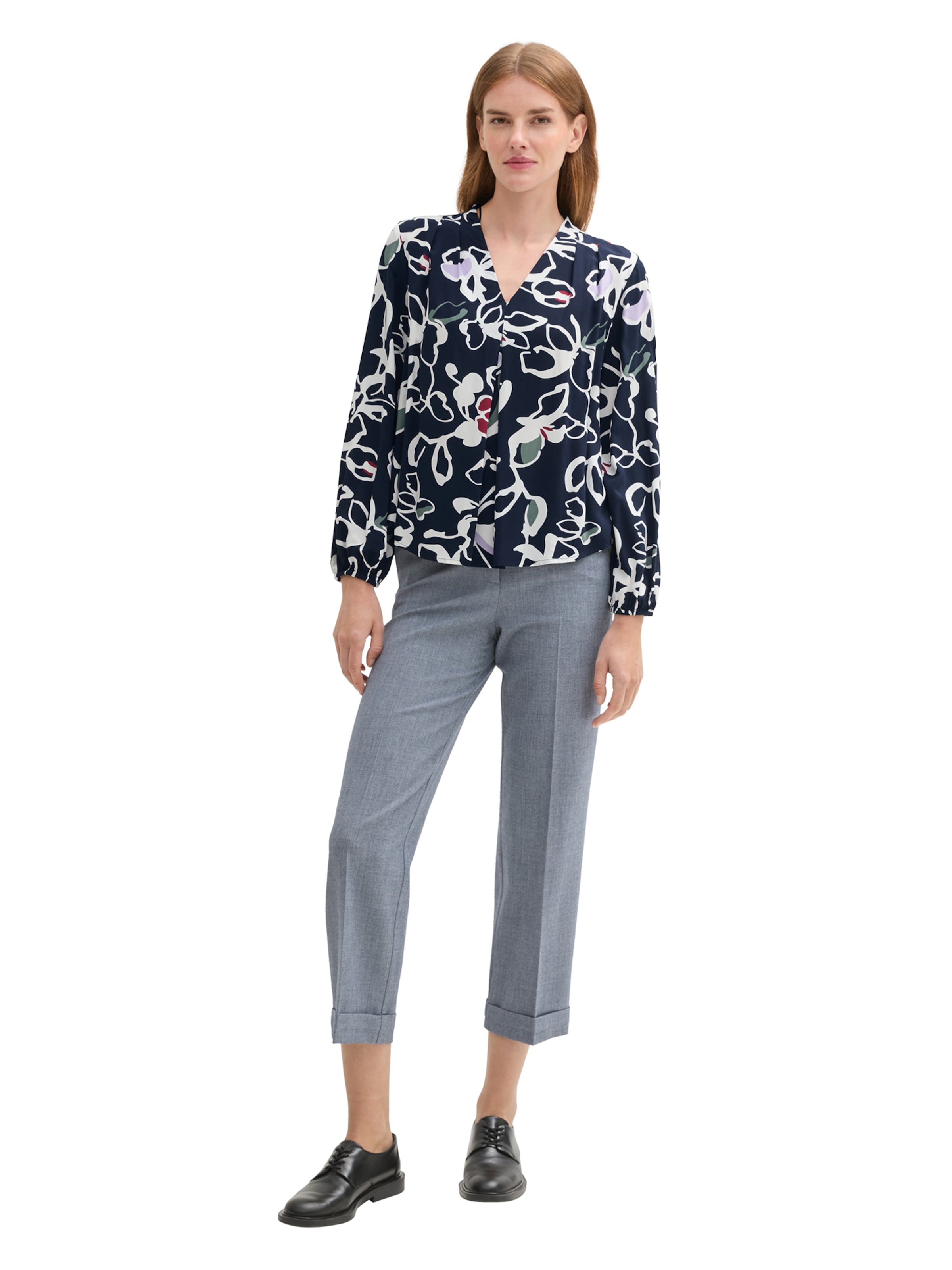 TOM TAILOR Bluse in Blau