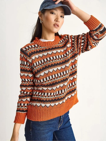 Bianco Lucci Sweater in Orange