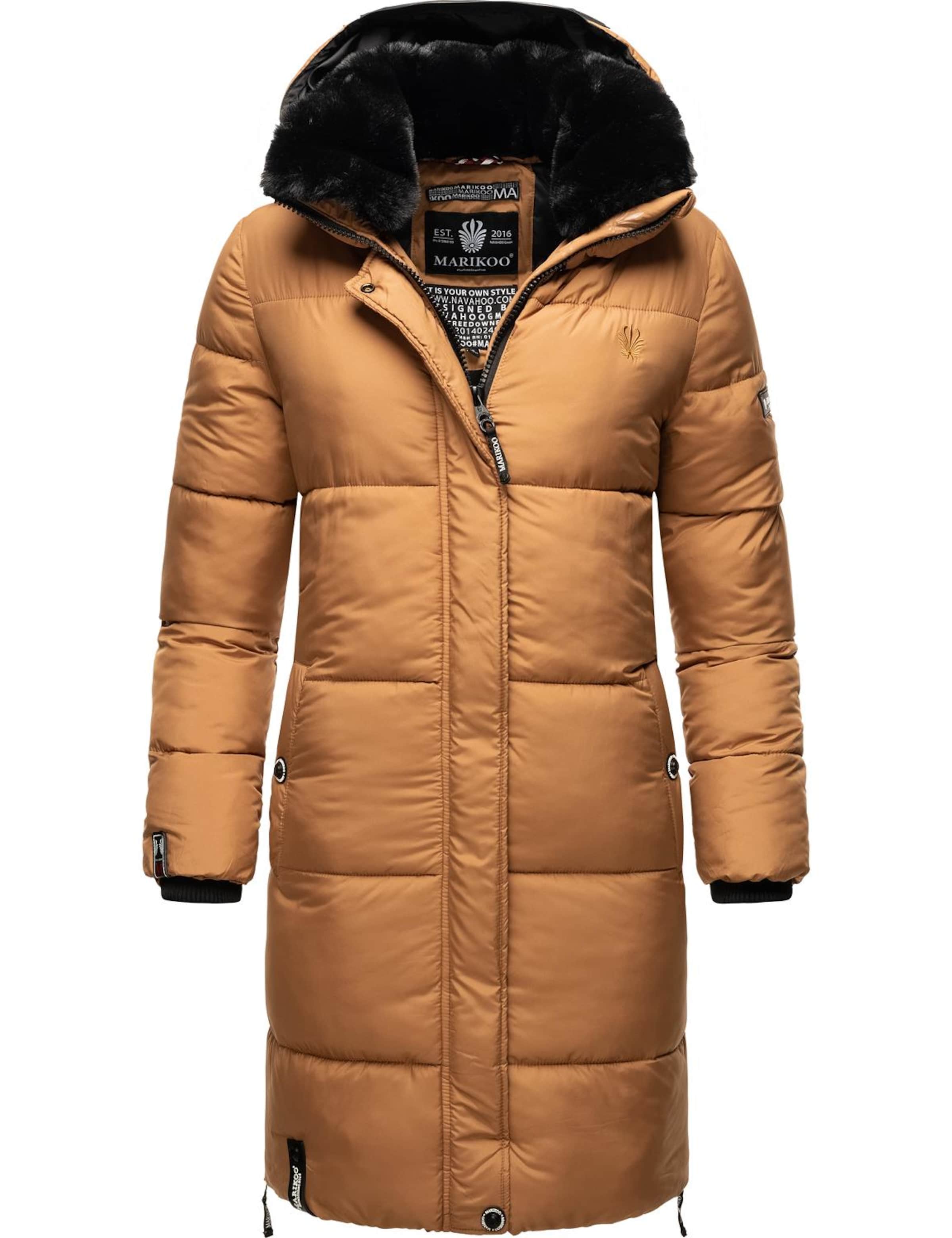MARIKOO Зимнее пальто в Коричневый: спереди