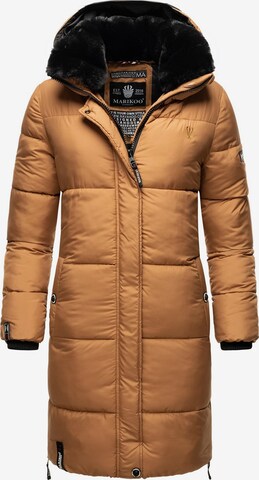 Manteau d’hiver MARIKOO en marron : devant