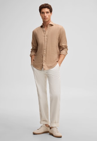 STRELLSON Regular fit Button Up Shirt 'Ceasar' in Beige