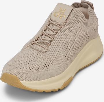 Baskets basses 'Liv' Marc O'Polo en beige : devant