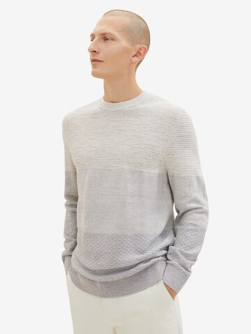 TOM TAILOR Sweater in Grey