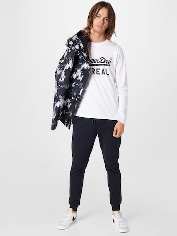 balts Superdry T-Krekls 'American Classic'