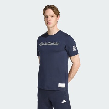 ADIDAS ORIGINALS Shirt 'Real Madrid US' in Blue: front