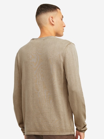 JACK & JONES Regular fit Pulóver 'JJLeo' - barna