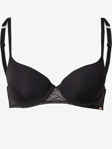 Dorina T-shirt Bra '"Dorina" Leila-1' in Black: front