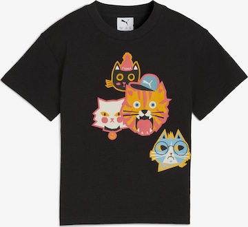 PUMA Shirt 'Moody Cat' in Black: front