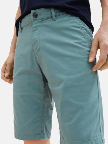 Regular Pantalon chino TOM TAILOR en vert