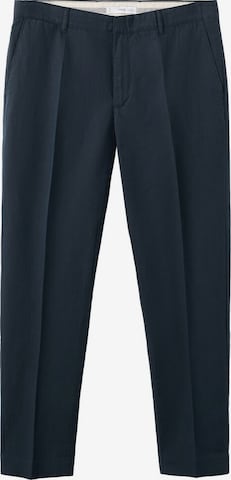 MANGO MAN Pleated Pants 'Soren' in Blue: front