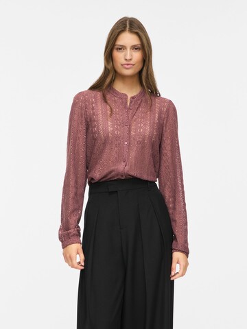VILA - Blusa 'CHIKKA' en marrón: frente