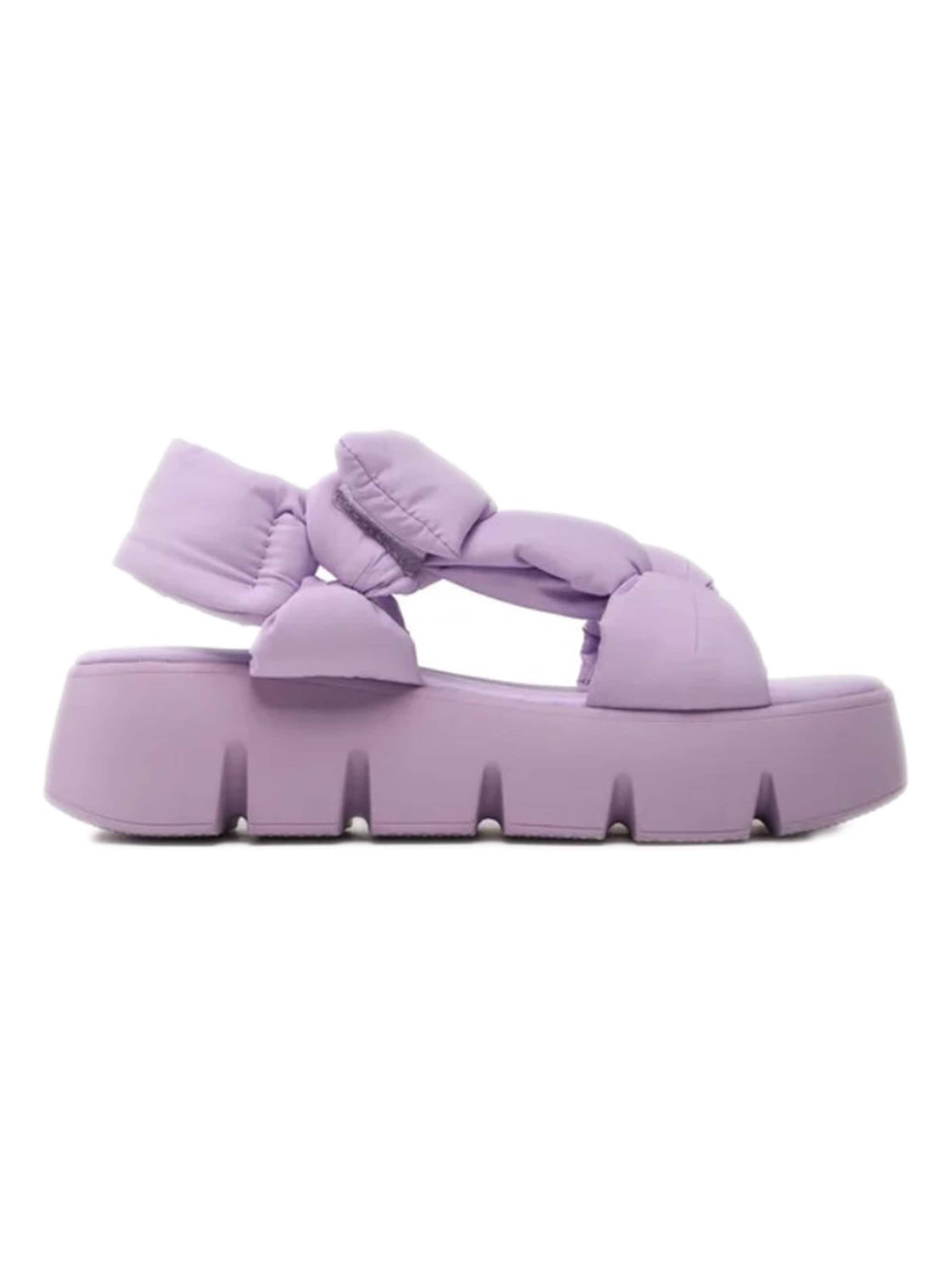 Scarpa stringata 'BONKERS LAVENDER BLOOMS NYLON FABRIC' di STEVE MADDEN in lilla: frontale