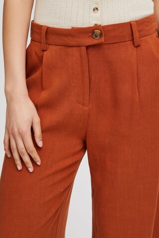Wide Leg Pantalon 'Johanna' b.young en marron