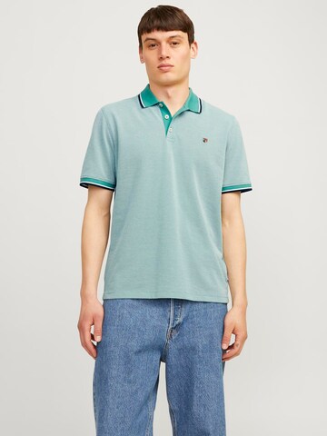 JACK & JONES Regular fit T-shirt 'Bluwin' i grön: framsida