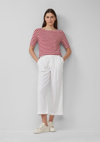 s.Oliver Wide Leg Hose in Weiß: Vorderseite