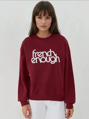 Sweat-shirt 'Sweatshirts' Hiccup en rouge : devant