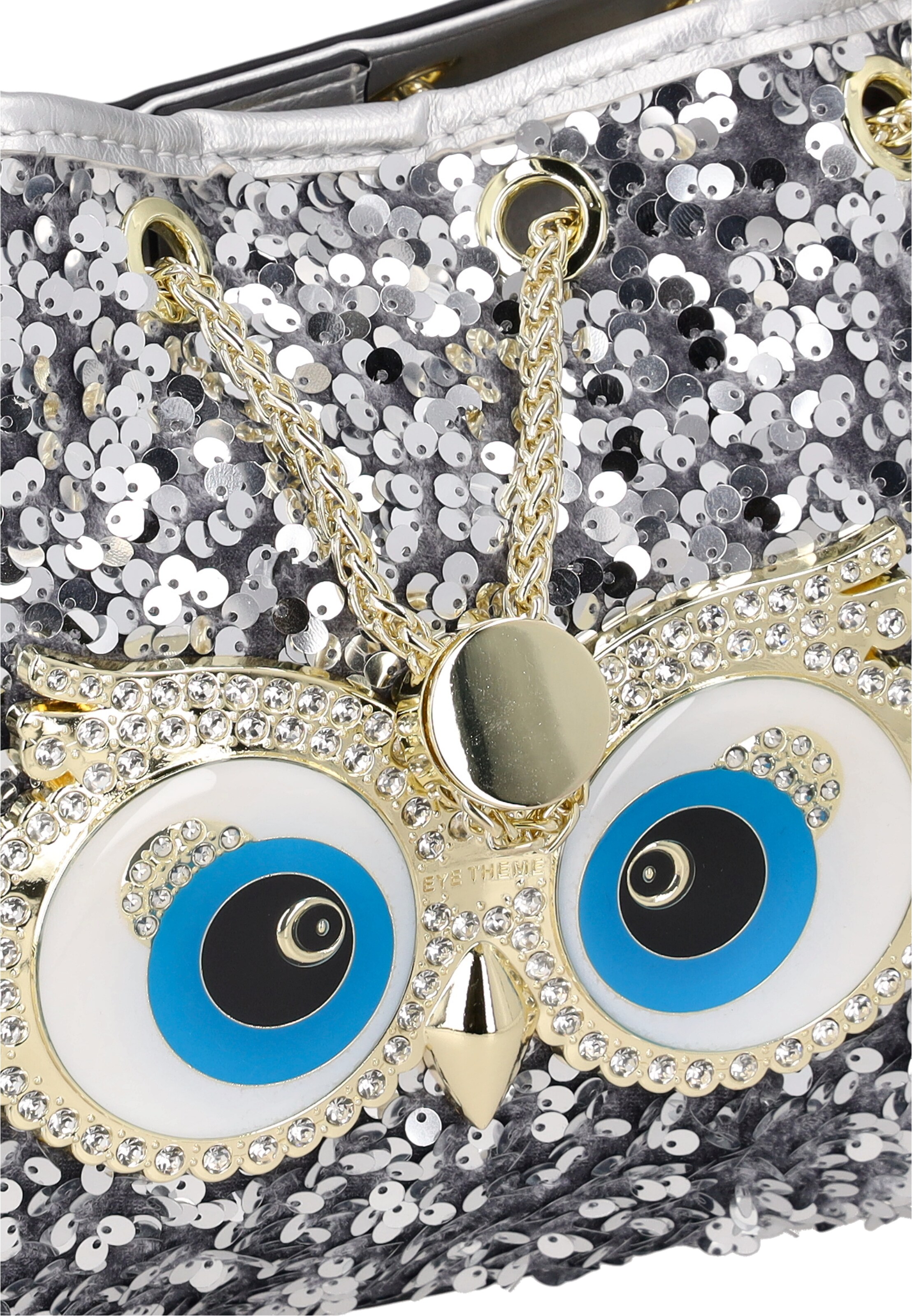 myMo Pop - Bolso de hombro 'Eye Theme' en plata