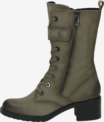 CAPRICE Lace-Up Ankle Boots in Green