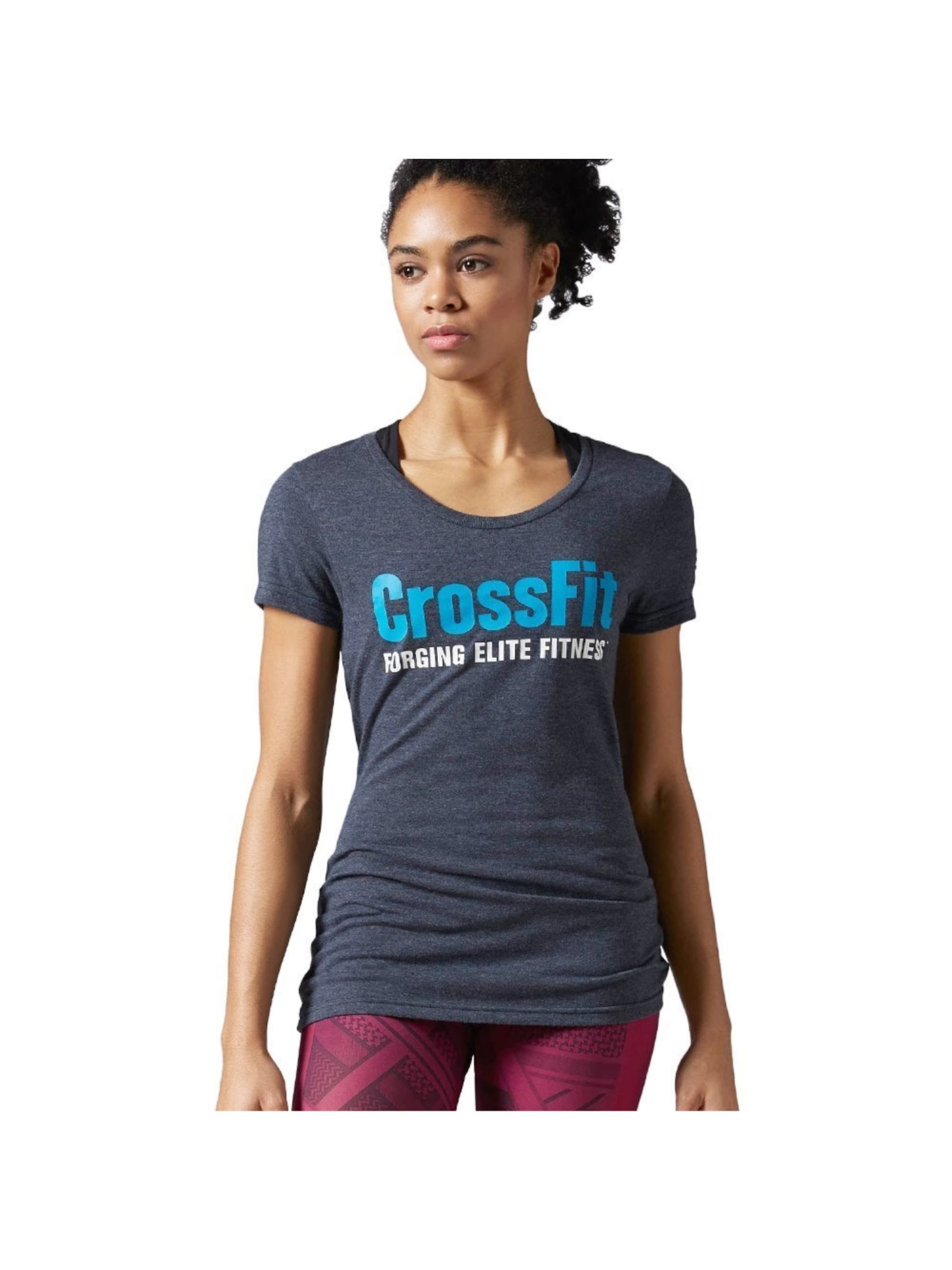 Reebok Shirt 'Crossfit Graphic Forging Elite' in Grey: front