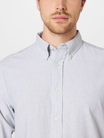 Banana Republic - Regular Fit Camisa 'OXFORD' em cinzento