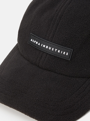 ALPHA INDUSTRIES Cap in Schwarz