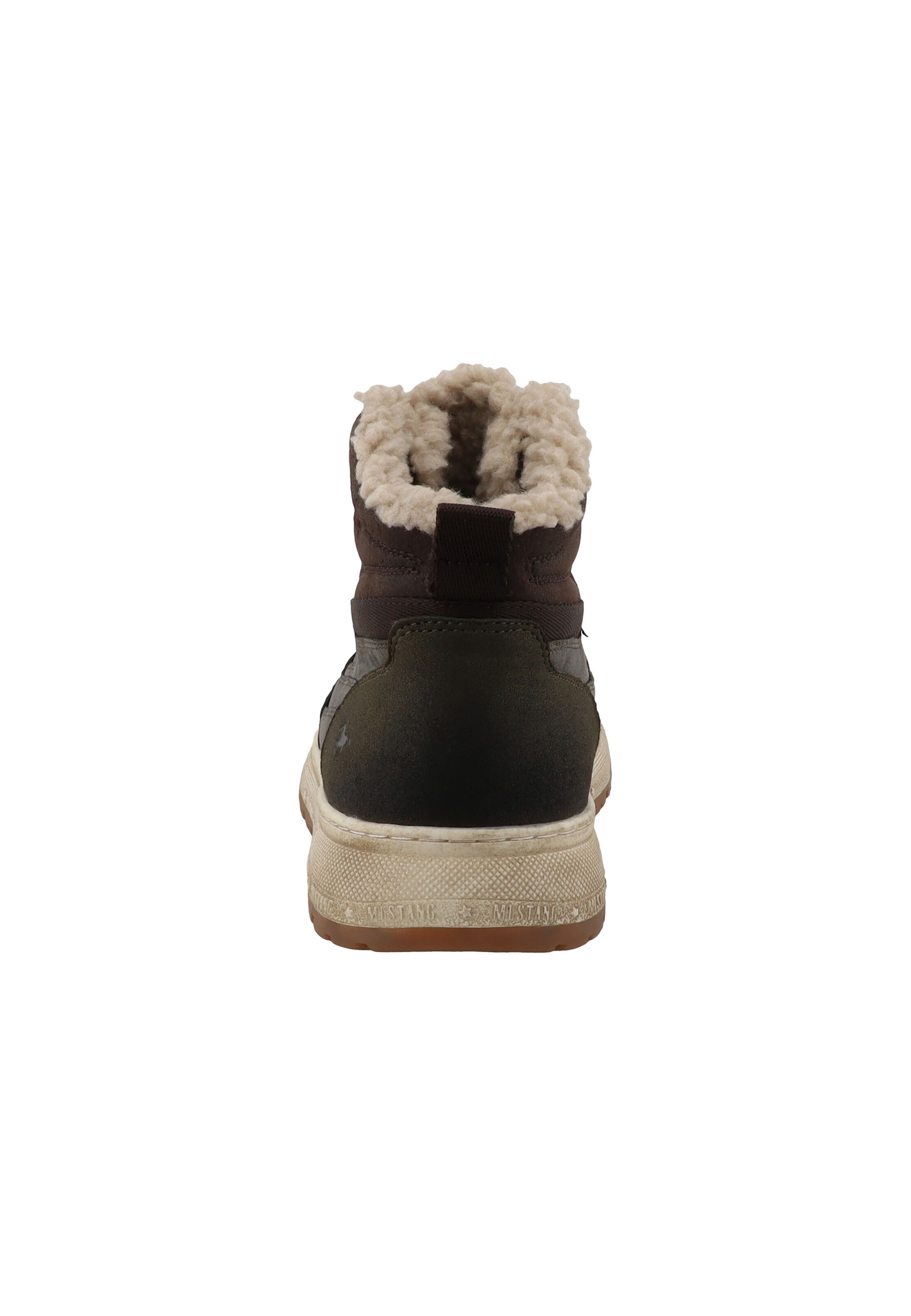MUSTANG - Botas com atacadores em castanho