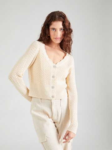 ONLY Knit Cardigan 'ROSELIA' in Beige: front